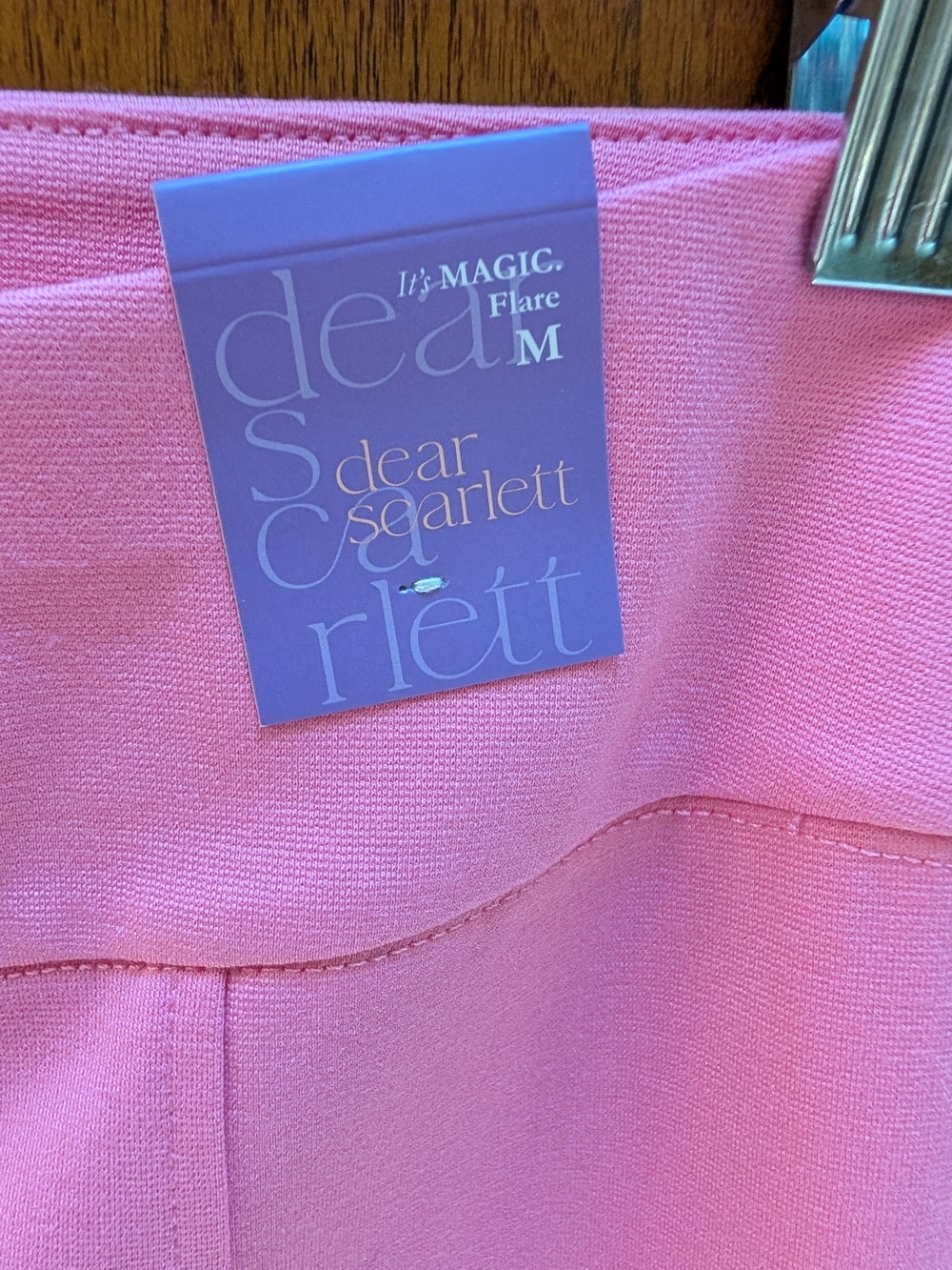 NWT The Perfect Pink Flared Dear Scarlett "Magic" Dress Pants - Women - Picture 3 of 7